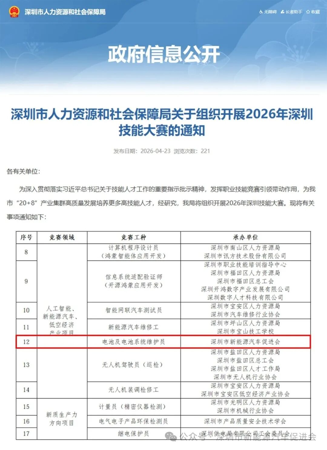2026年深圳技能大赛——电池及电池系统维护员赛项筹备工作启动